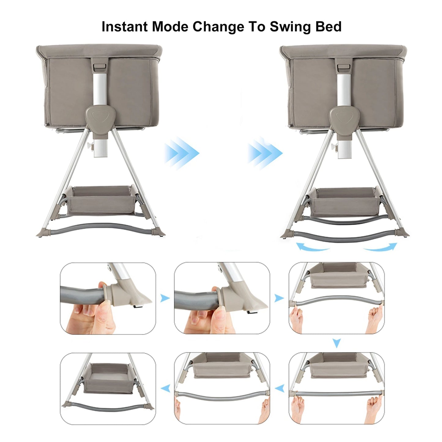 Rocking Crib Bedside Sleeper