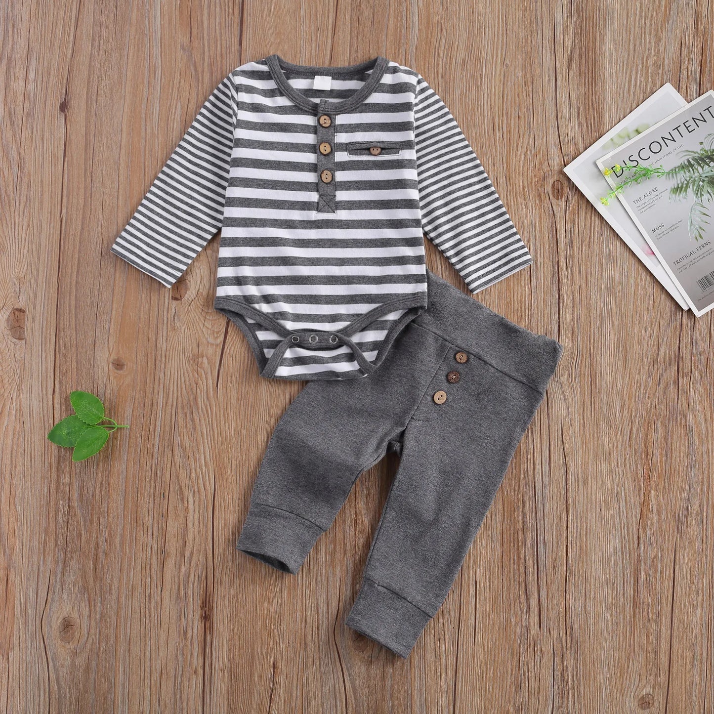 2-Piece Casual Romper & Pants Set