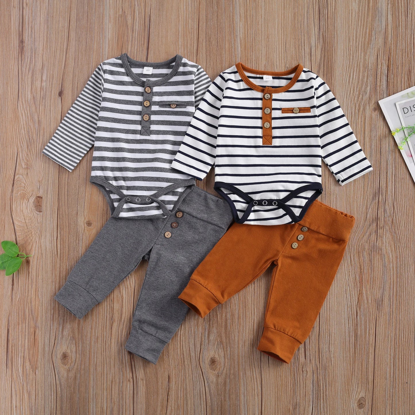2-Piece Casual Romper & Pants Set