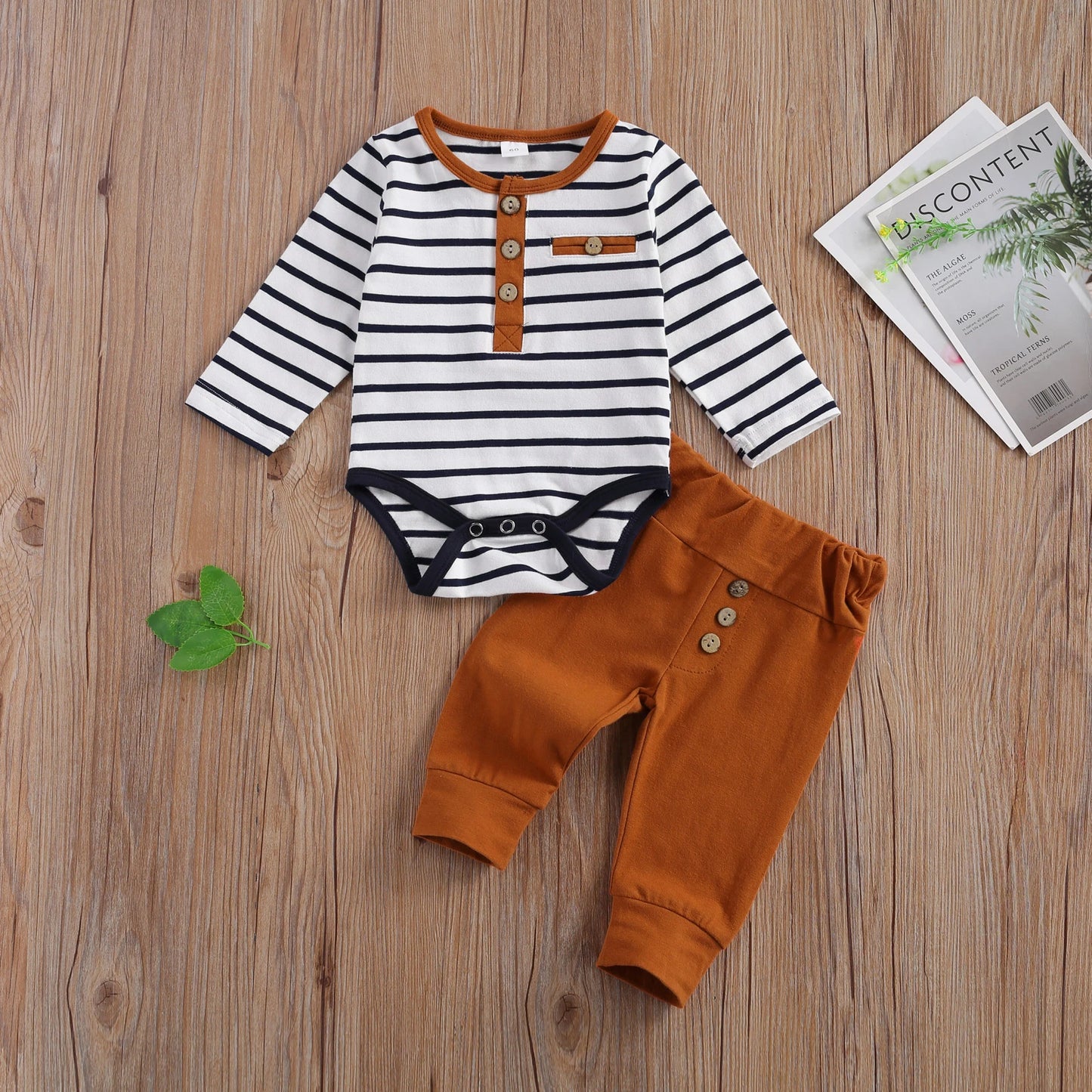 2-Piece Casual Romper & Pants Set