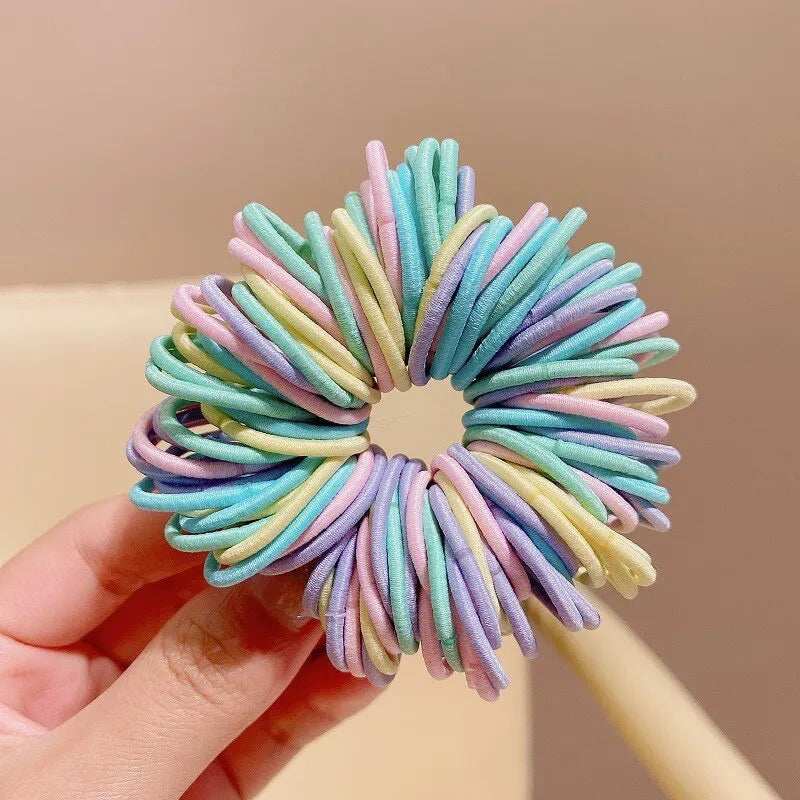 Girls’ Colorful Hair Bands – 250/300 Pieces Set