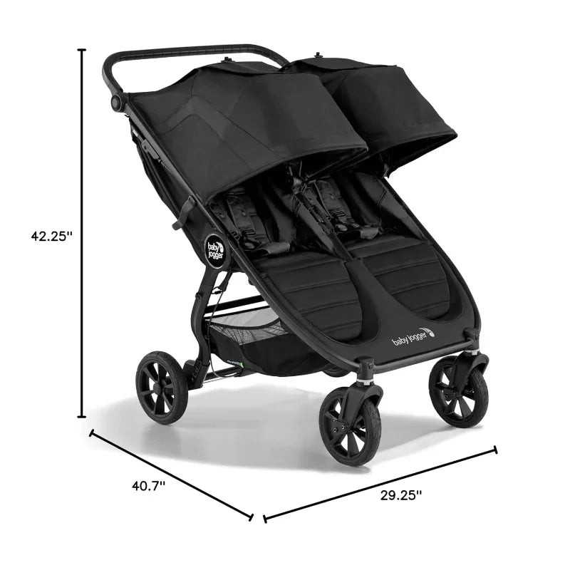 HOME Double Stroller, Compatible with Britax, Cybex