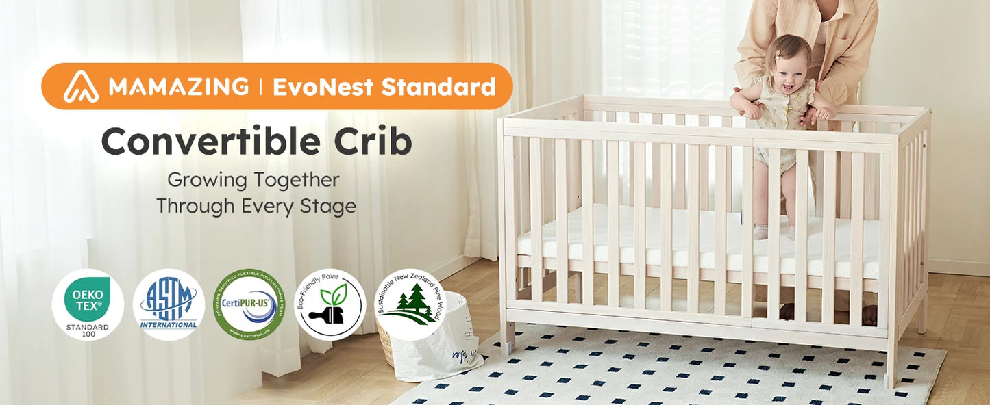 EvoNest 11-in-1 Convertible Crib