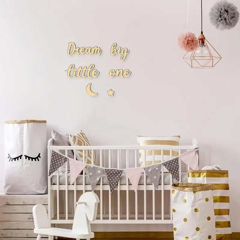 "Big Dream" Wooden Wall Sign