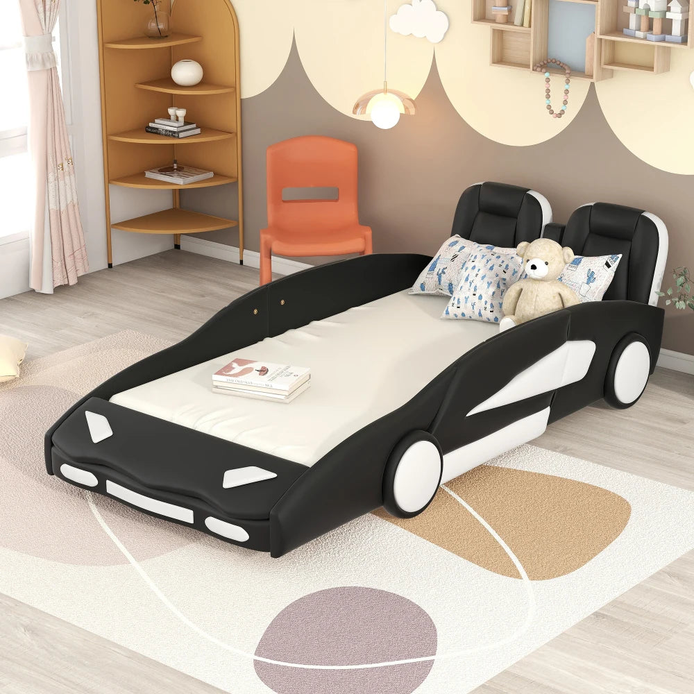 Twin Size Race Car Bed with Wheels