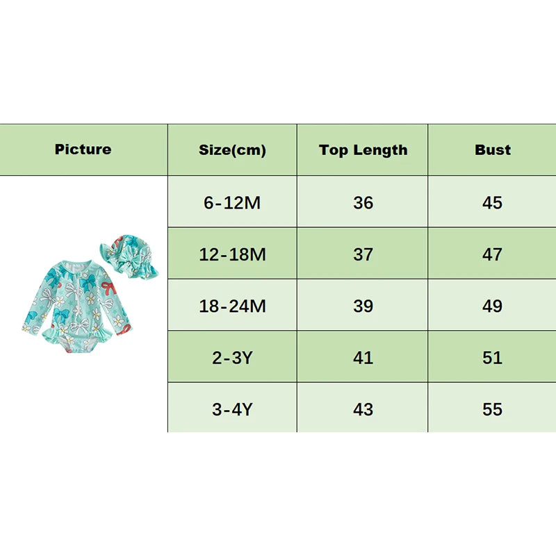 Long Sleeve Baby Swim Rash Guard