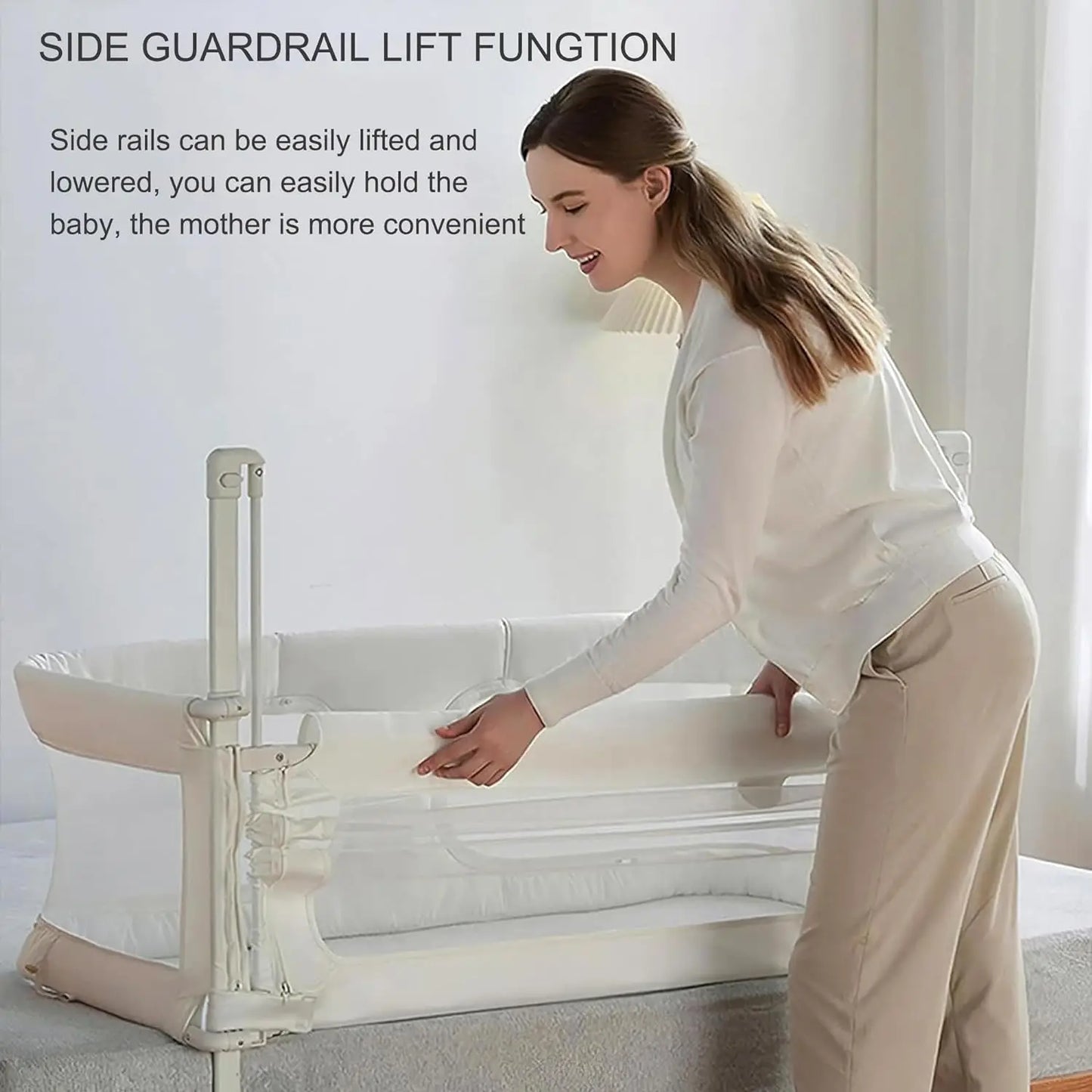 3 In 1 Bassinet Bedside Crib