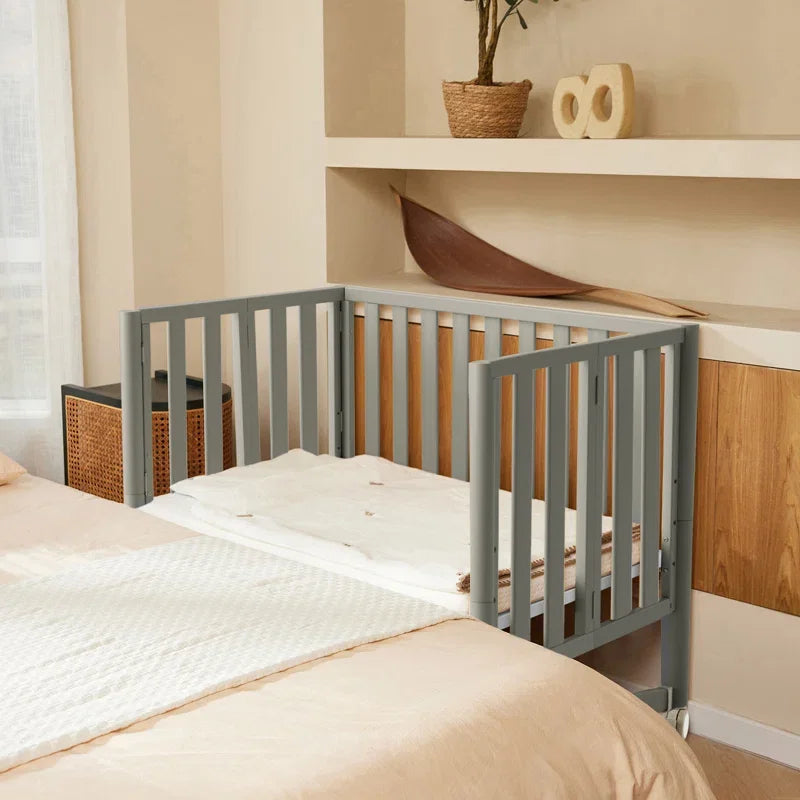 MAMAZING 6-in-1 Convertible Mini Crib (Grey)