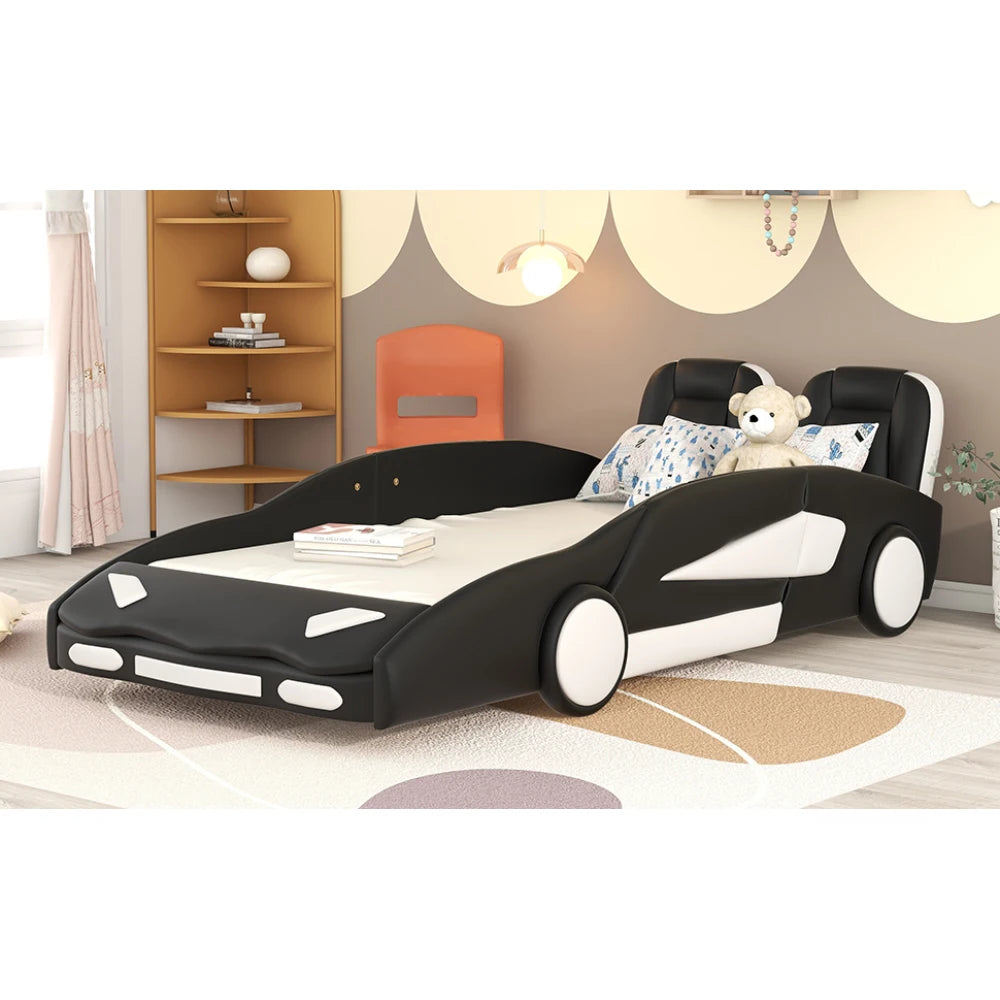 Twin Size Race Car Bed with Wheels