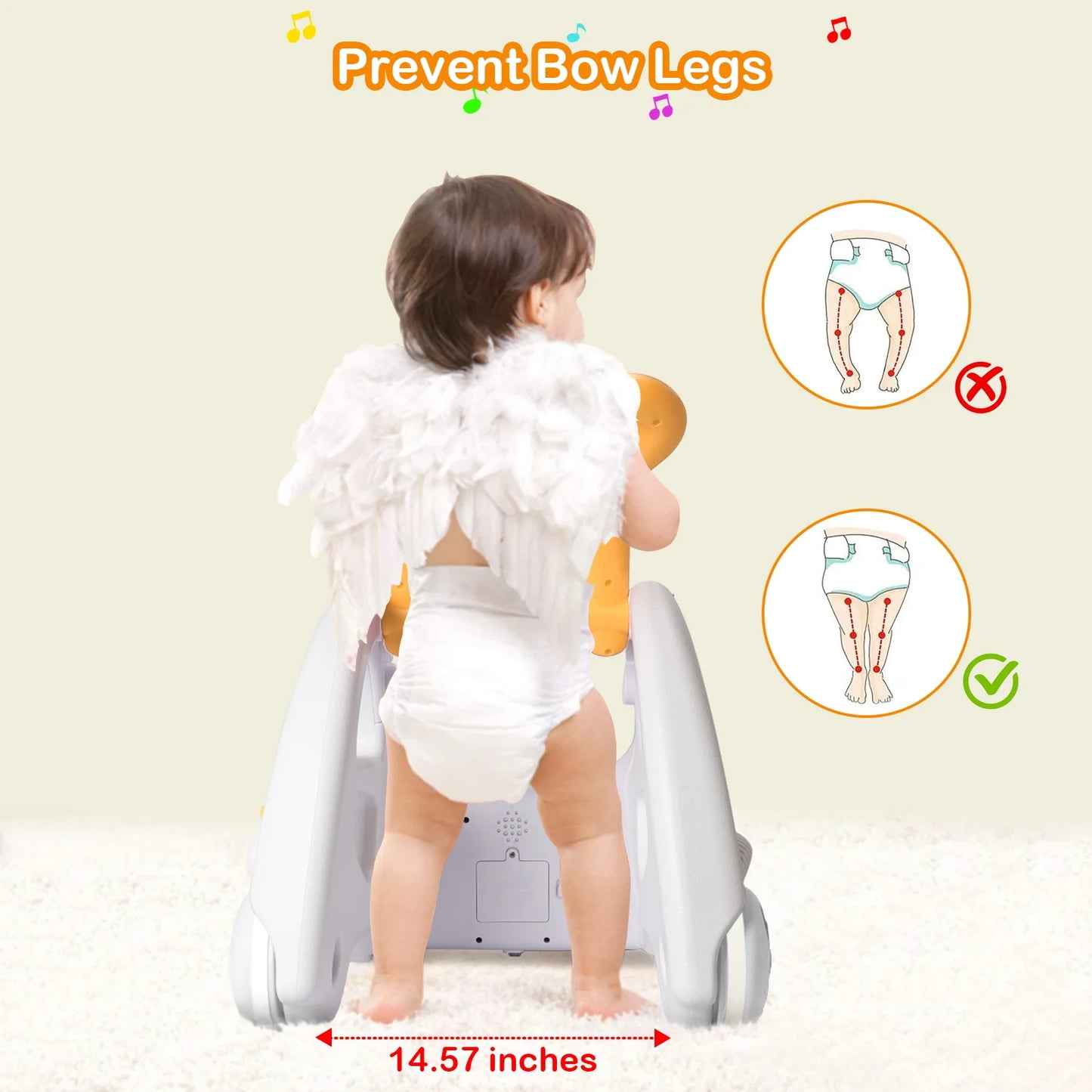 EDUCIRO 4-in-1 Baby Walker