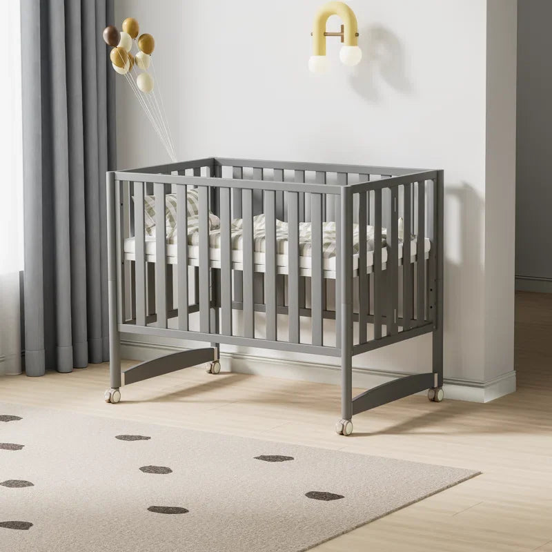 MAMAZING 6-in-1 Convertible Mini Crib (Grey)