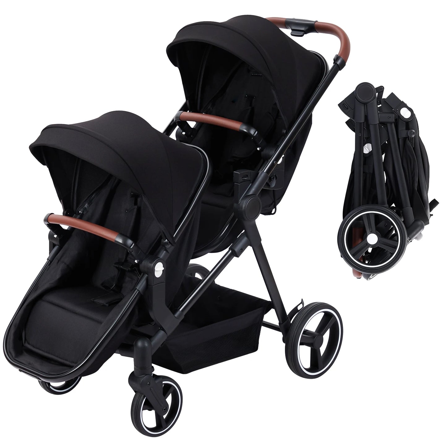 Double Stroller Track Tandem Stroller