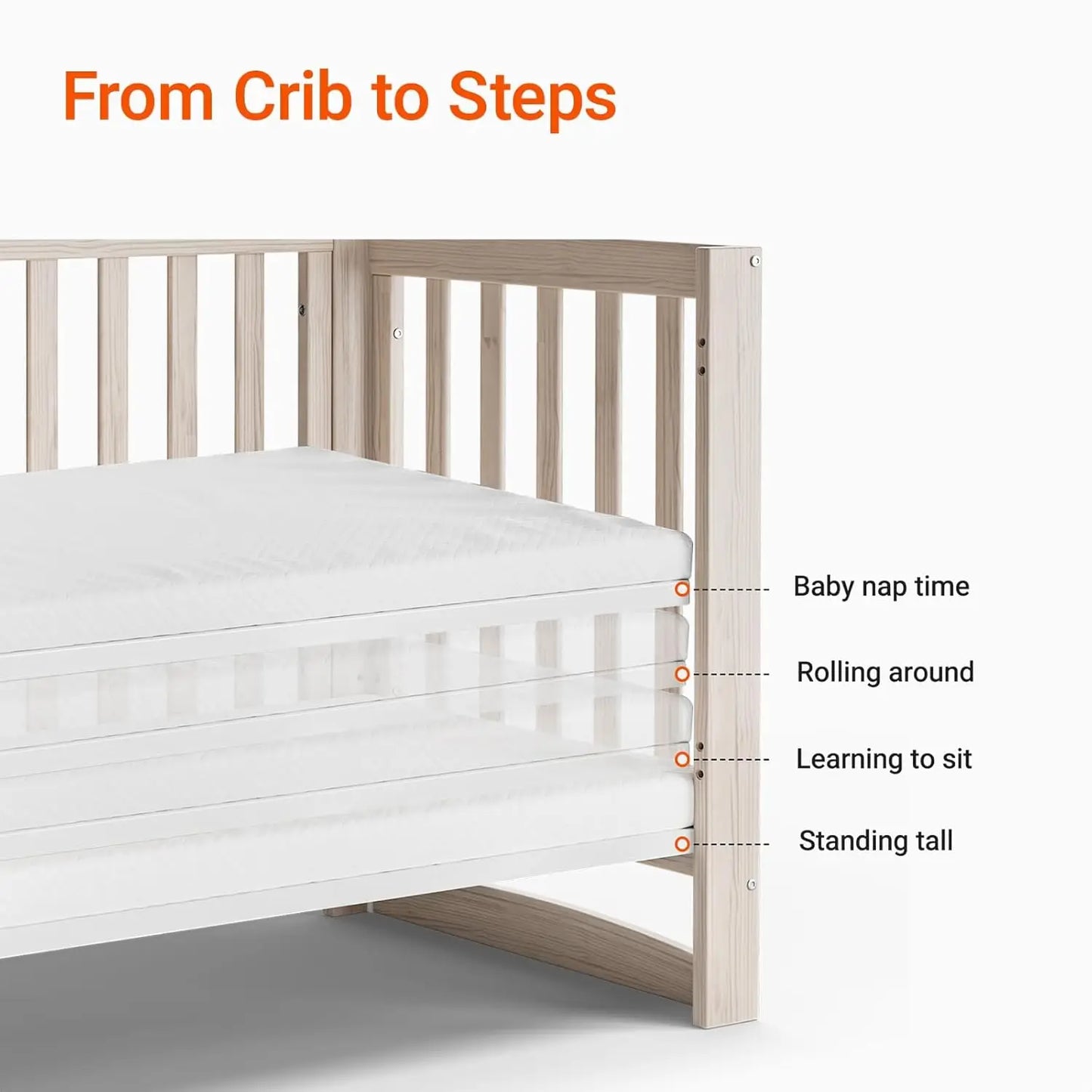 EvoNest 11-in-1 Convertible Crib