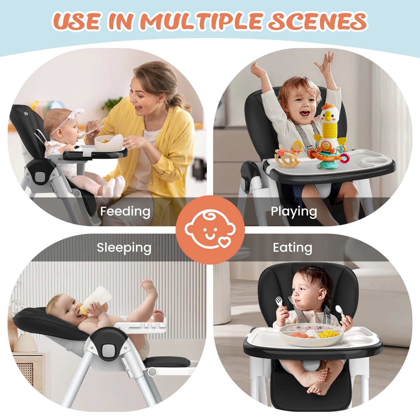 Sejoy Adjustable Baby High Chair