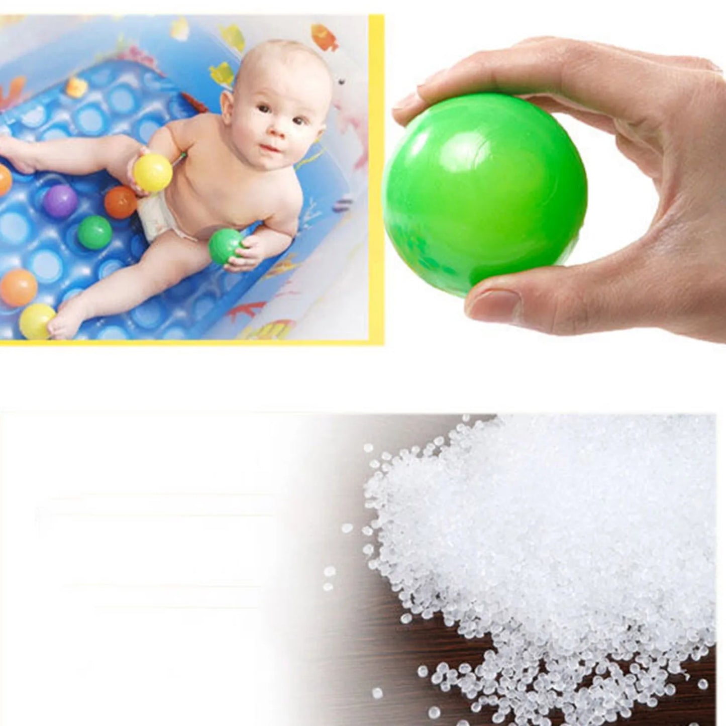 100pcs Colorful Plastic Ball Pit Balls