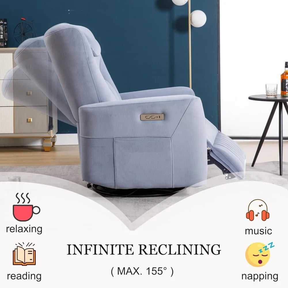 Luxury Power Swivel Rocker Recliner