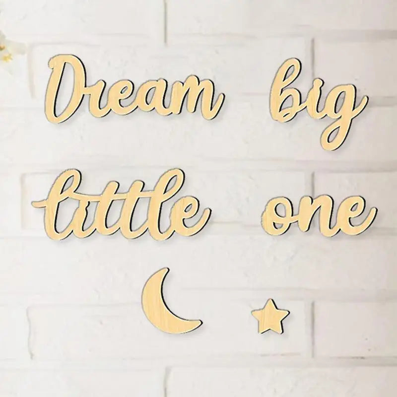 "Big Dream" Wooden Wall Sign
