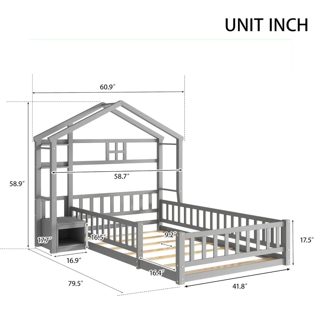 Montessori-inspired Twin Size Floor Bed