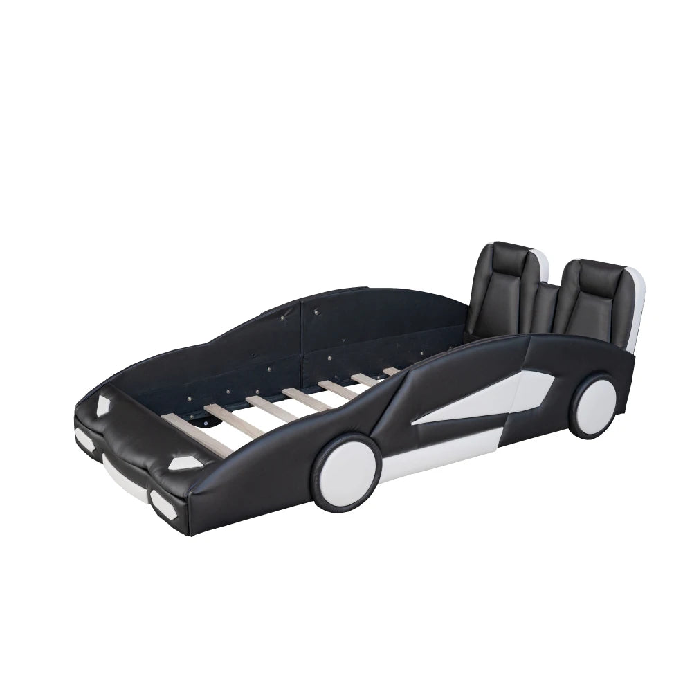 Twin Size Race Car Bed with Wheels