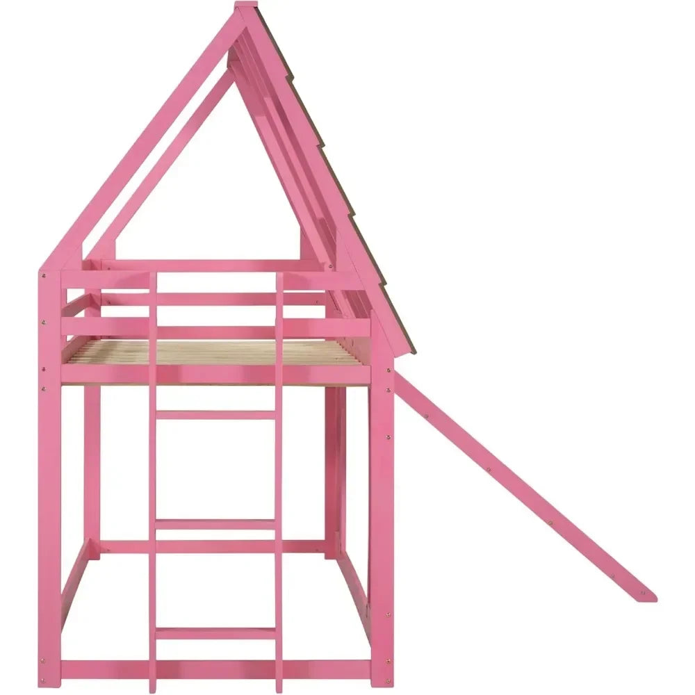 Twin Over Twin House Bunk Bed