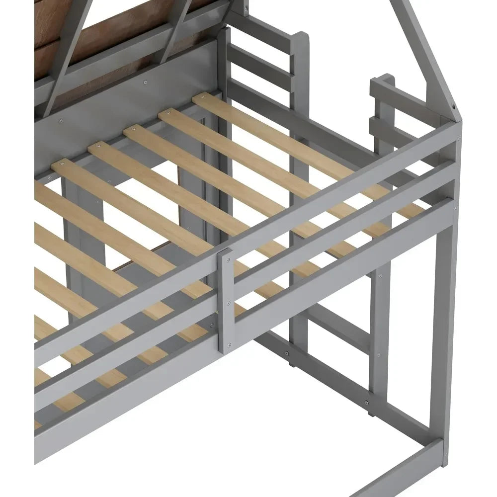 Twin Over Twin House Bunk Bed