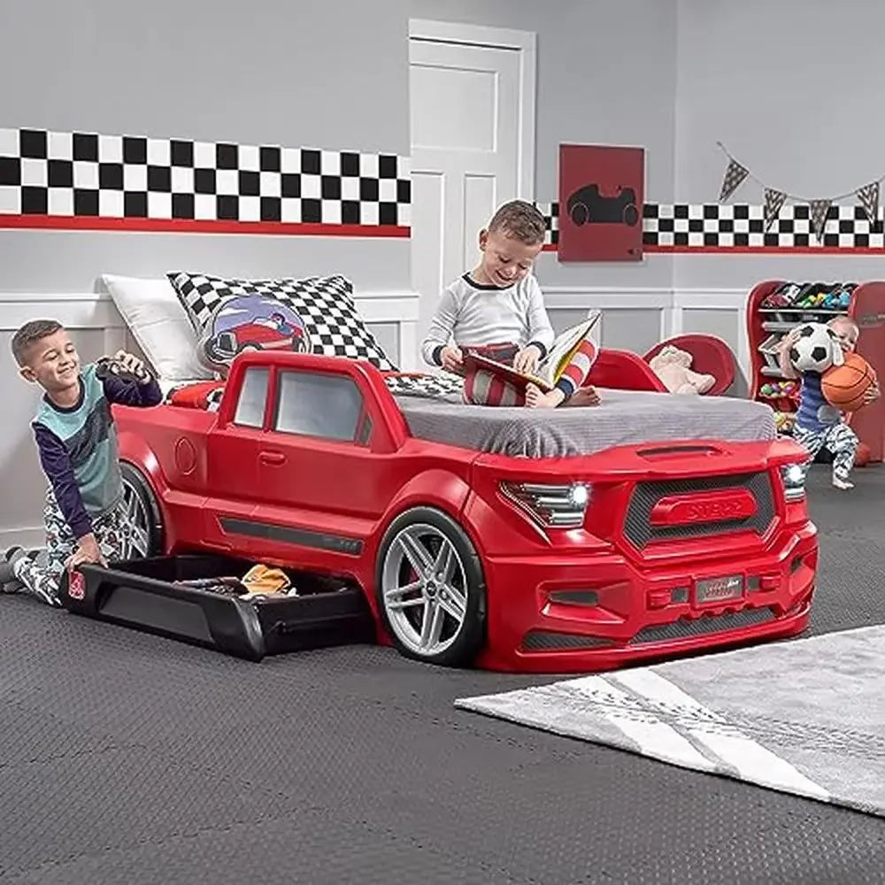 Twin Size Durable Plastic Truck Car Bed
