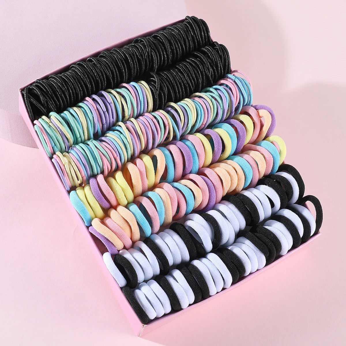Girls’ Colorful Hair Bands – 250/300 Pieces Set