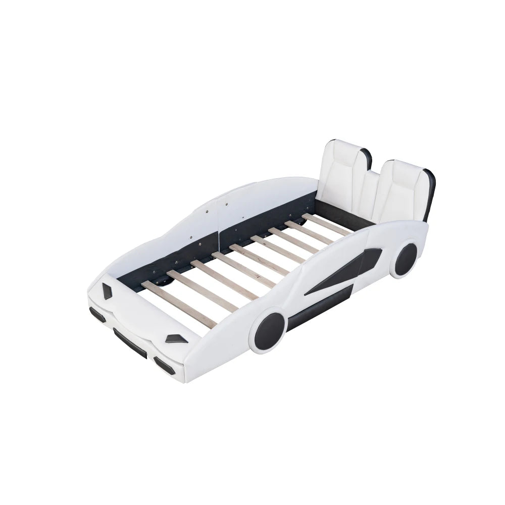 Twin Size Race Car Bed with Wheels