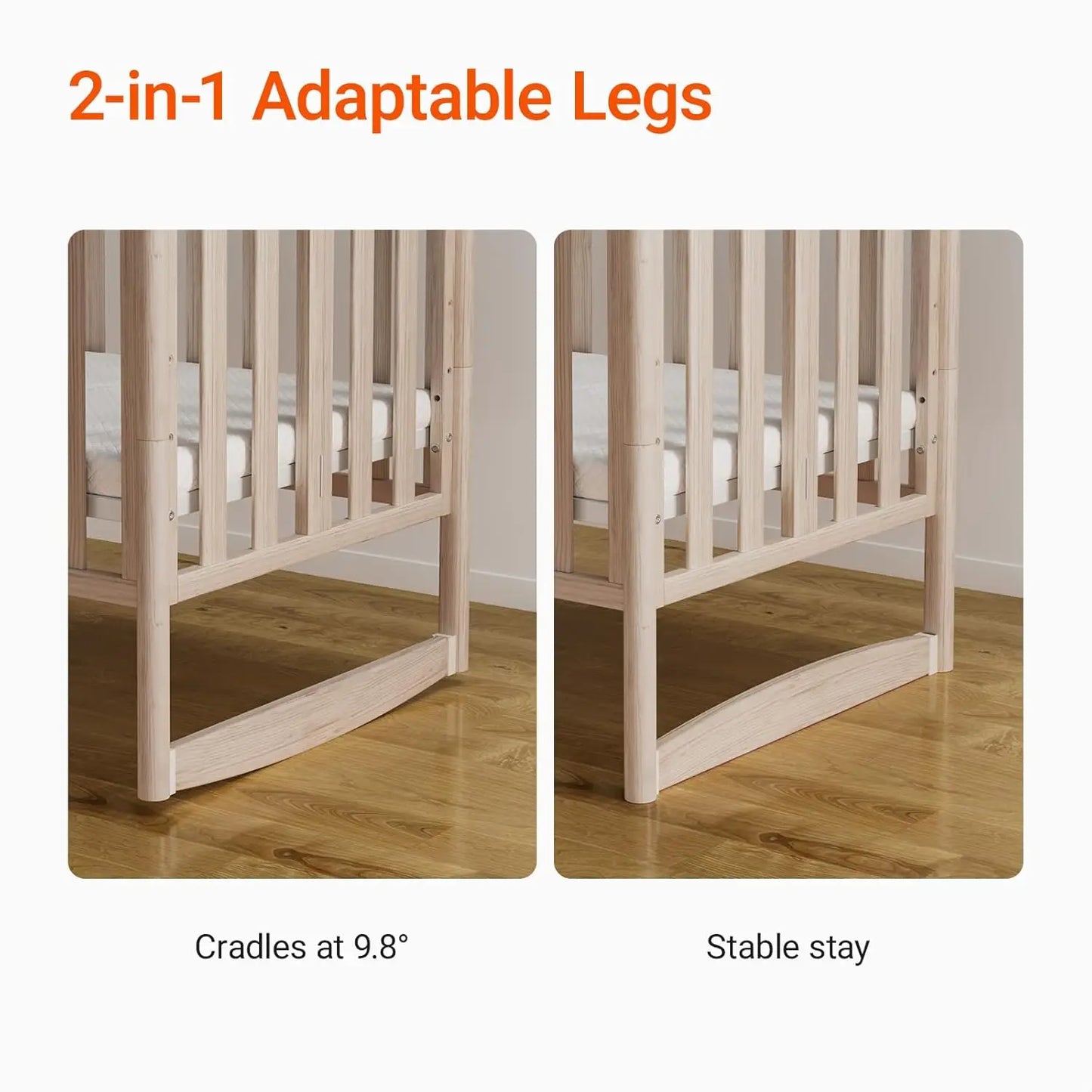 MAMAZING 6-in-1 Mini Crib (Pink)