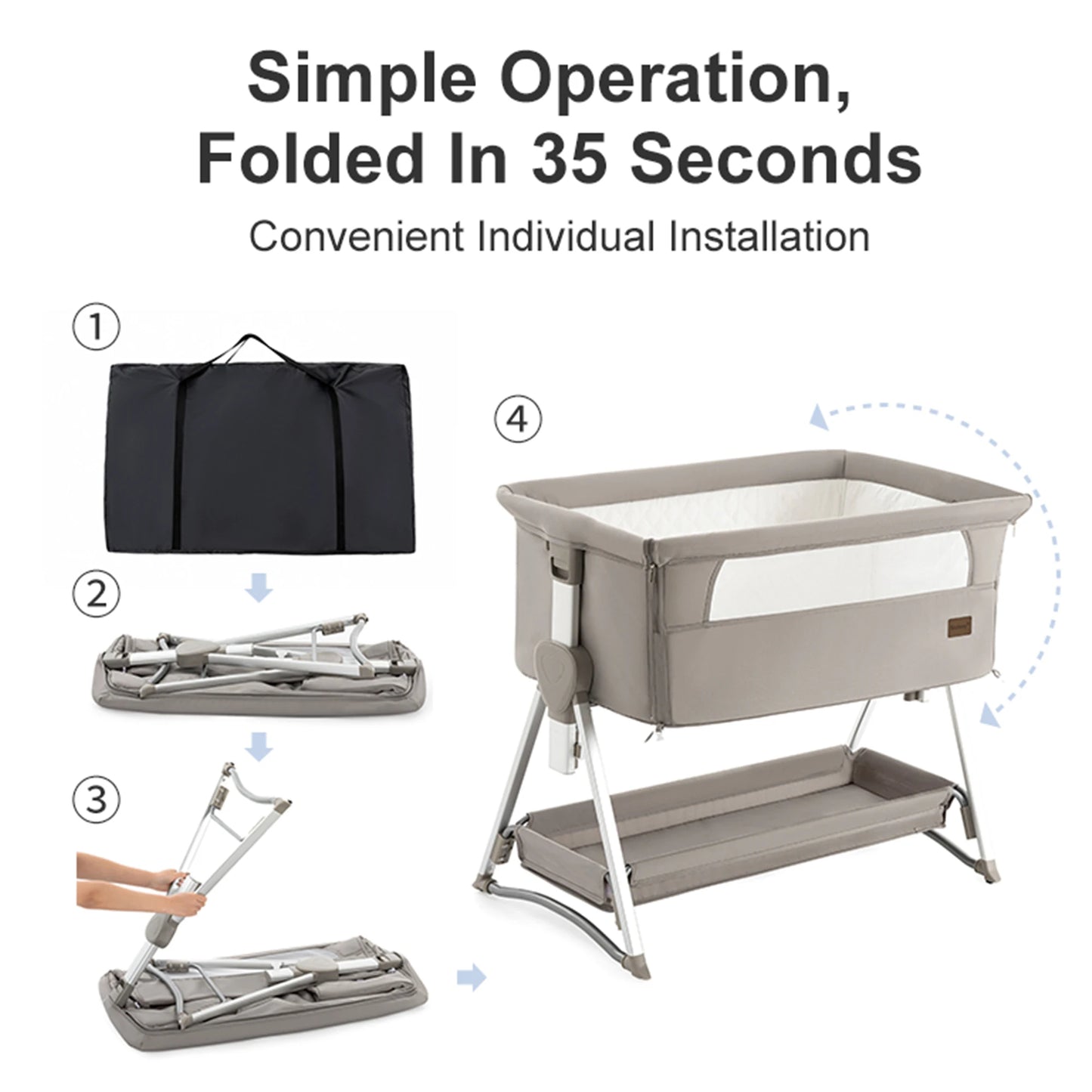 Rocking Crib Bedside Sleeper