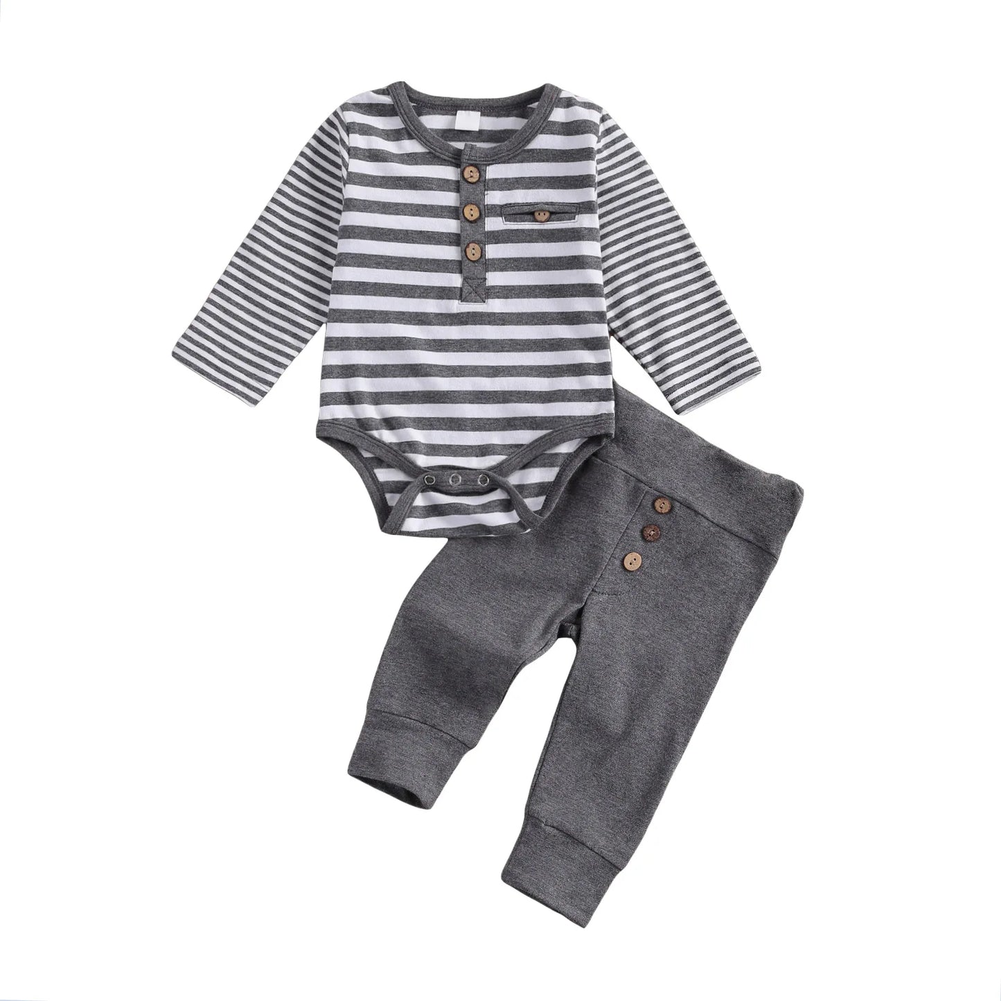 2-Piece Casual Romper & Pants Set