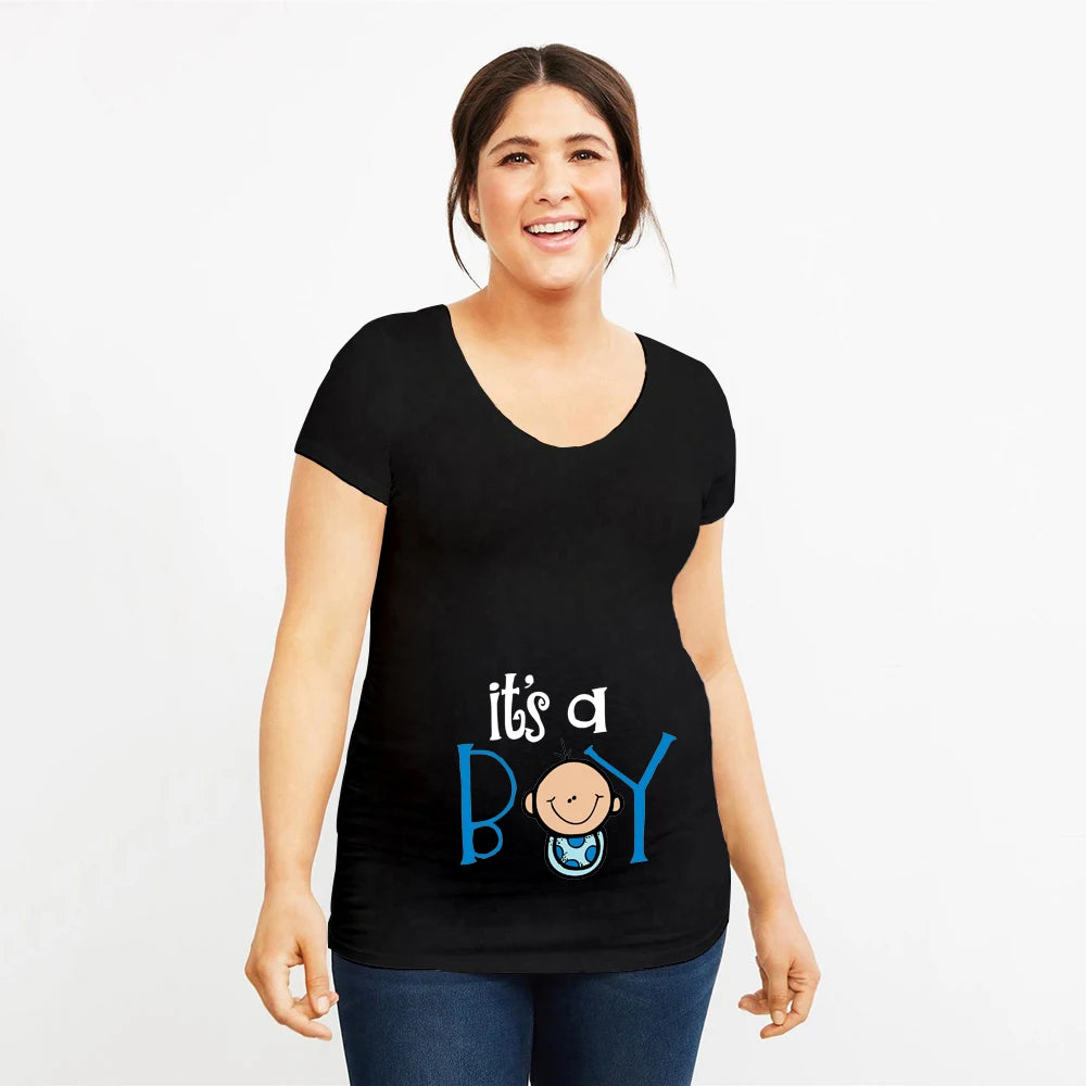 “It’s A Boy” Maternity Graphic Tee