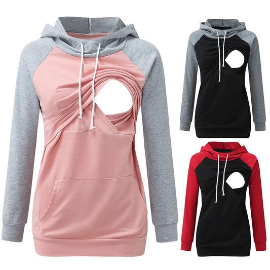 Women’s Maternity Nursing Hoodie – Long Sleeve Sweatshirt