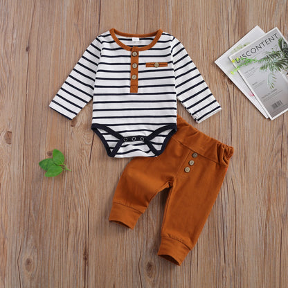 2-Piece Casual Romper & Pants Set