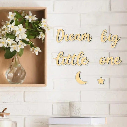 "Big Dream" Wooden Wall Sign