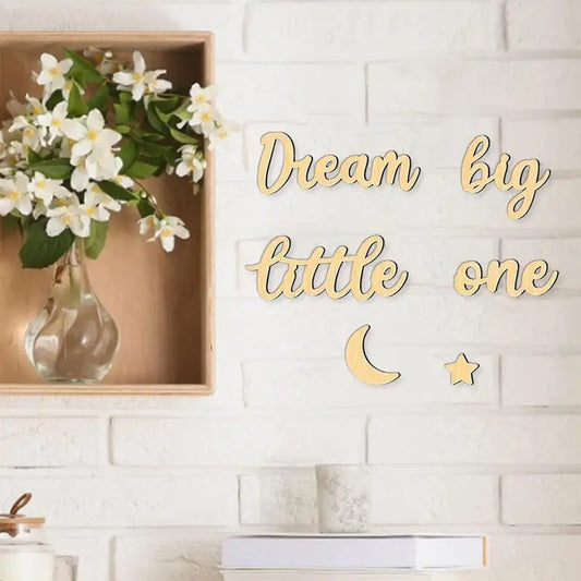 "Big Dream" Wooden Wall Sign