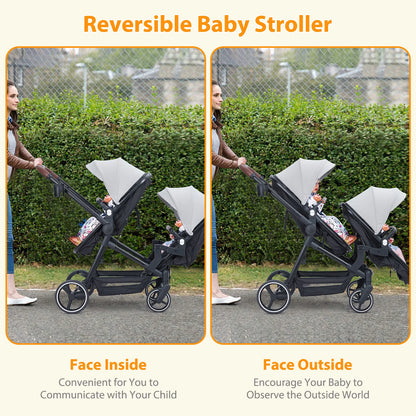 Double Stroller Track Tandem Stroller