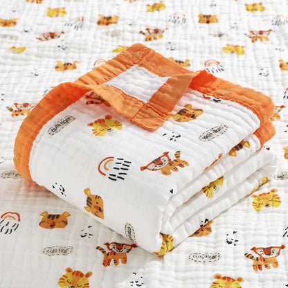 Children’s 6-Layer Cotton Bath Towel Blanket