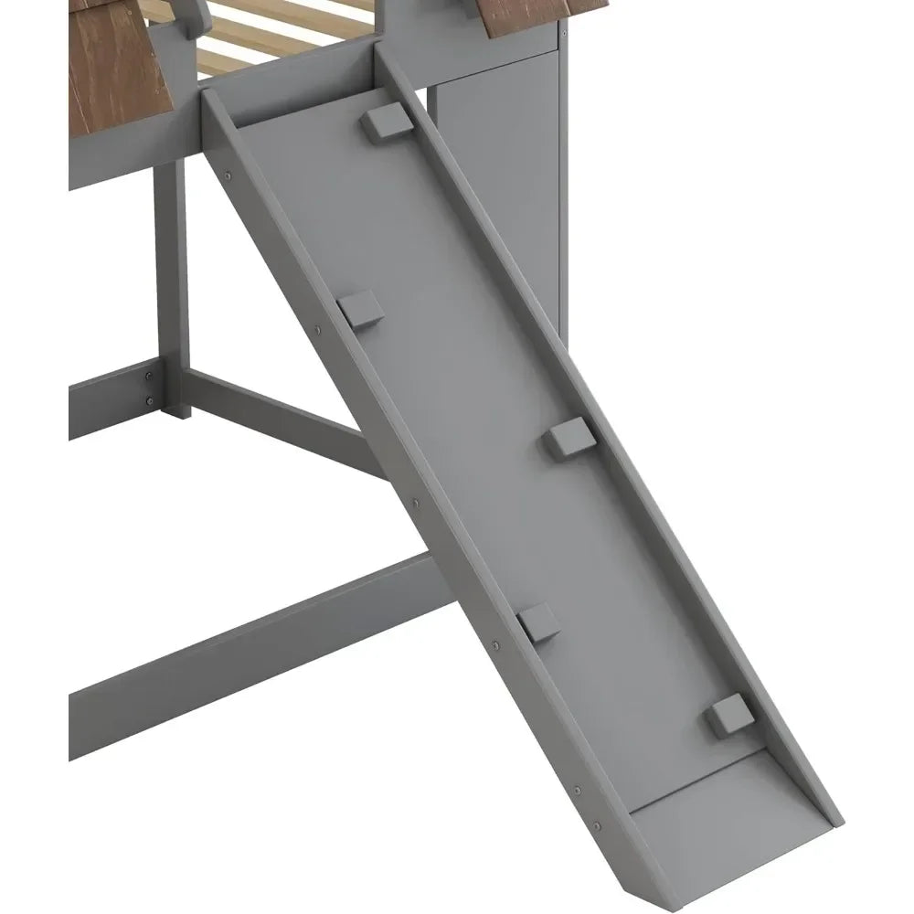 Twin Over Twin House Bunk Bed