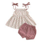 Toddler Ruffle Sleeveless Top & Shorts Set