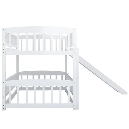 Twin Bunk Bed with Slide