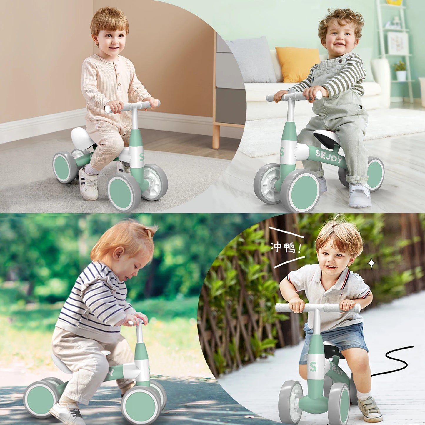 Sejoy Baby Balance Bike for 1-3 Years Old