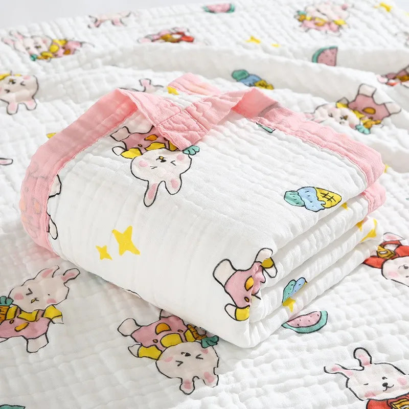 Children’s 6-Layer Cotton Bath Towel Blanket