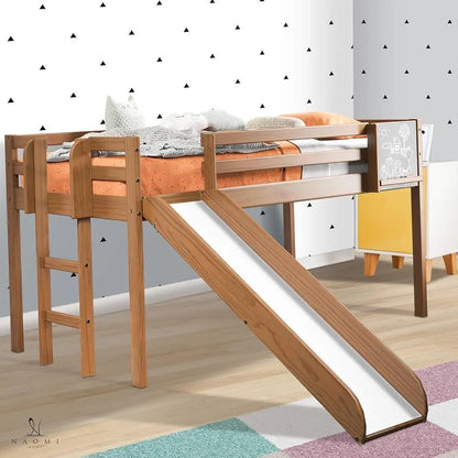 Kids Twin Loft Bed with Slide