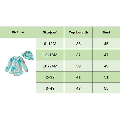 Long Sleeve Baby Swim Rash Guard