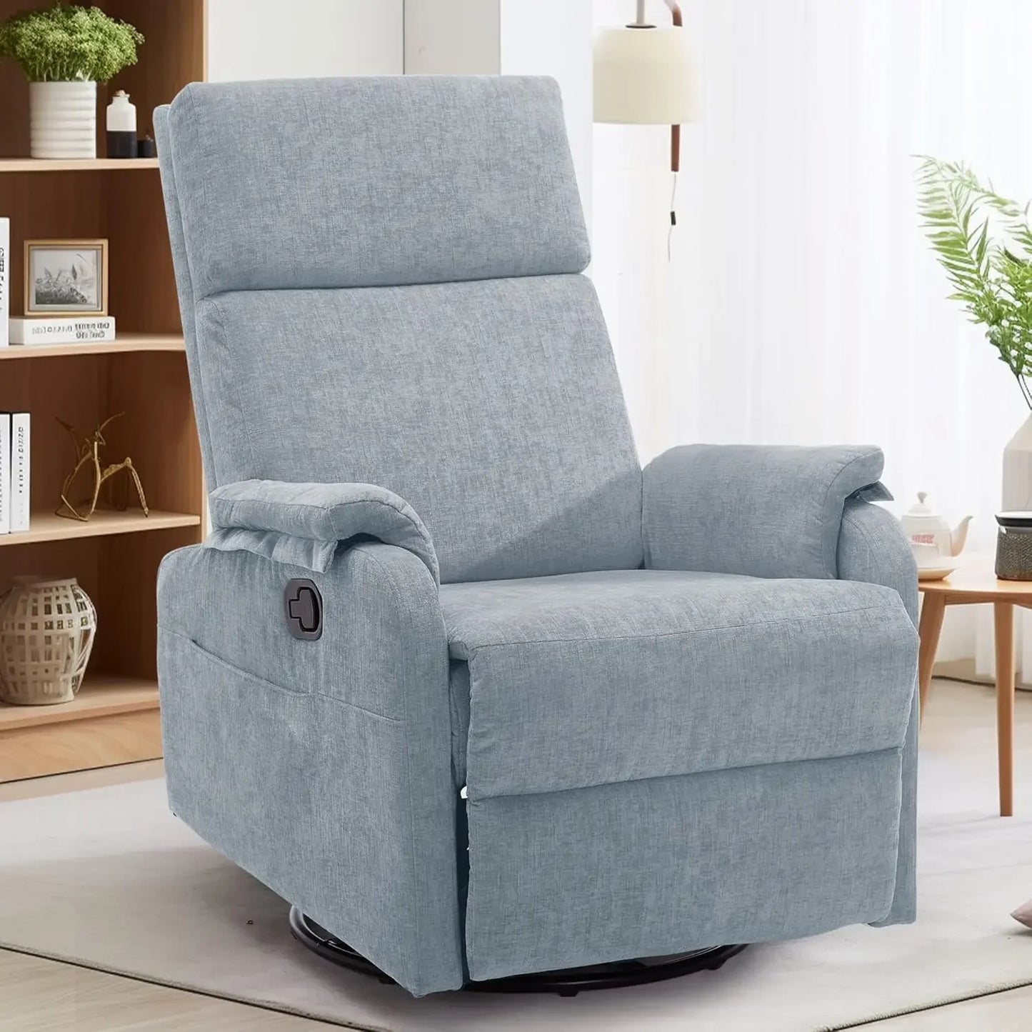 Reclining Swivel Rocking Chair for Adults