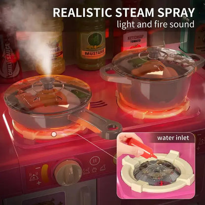 Realistic Kids Pretend Kitchen Set