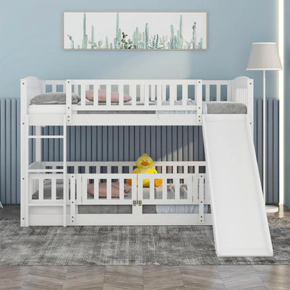 Twin Bunk Bed with Slide
