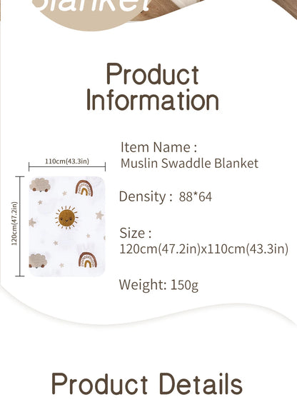 Bamboo Cotton Baby Swaddle