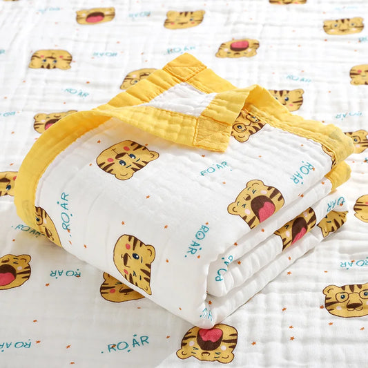 Children’s 6-Layer Cotton Bath Towel Blanket